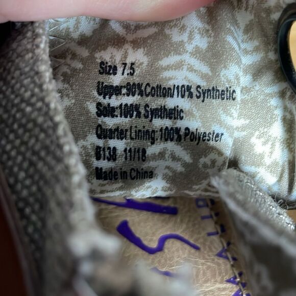 Blowfish Boho Tan & Brown Balla Open Toe Canvas Sandals w/Belt (Size: 7.5) - Picture 7 of 12